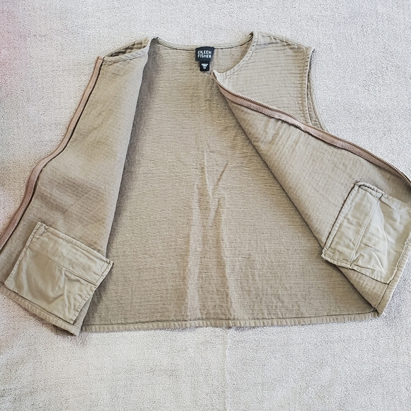 Eileen Fisher Zip Front Vest/Top - Picture 12 of 14